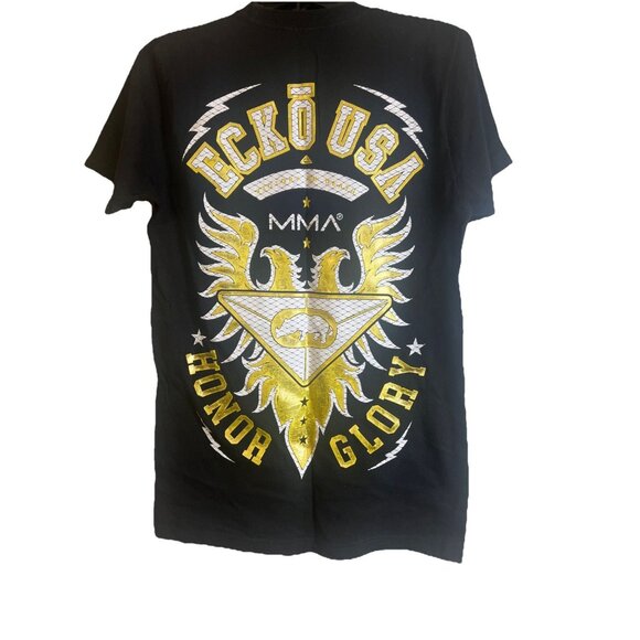 Y2K Ecko Unltd. MMA Honor Glory T-shirt Rare Medium Grunge Unisex - Picture 2 of 4